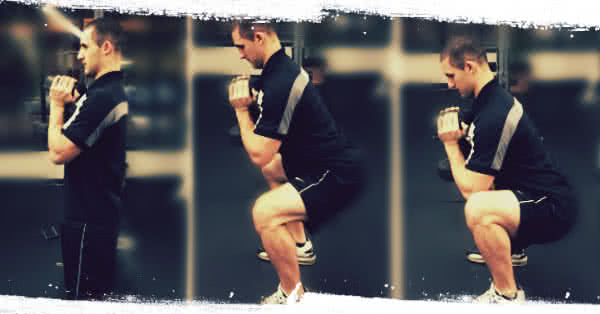 Home leg workout – Goblet squats Home leg workout – Goblet squats